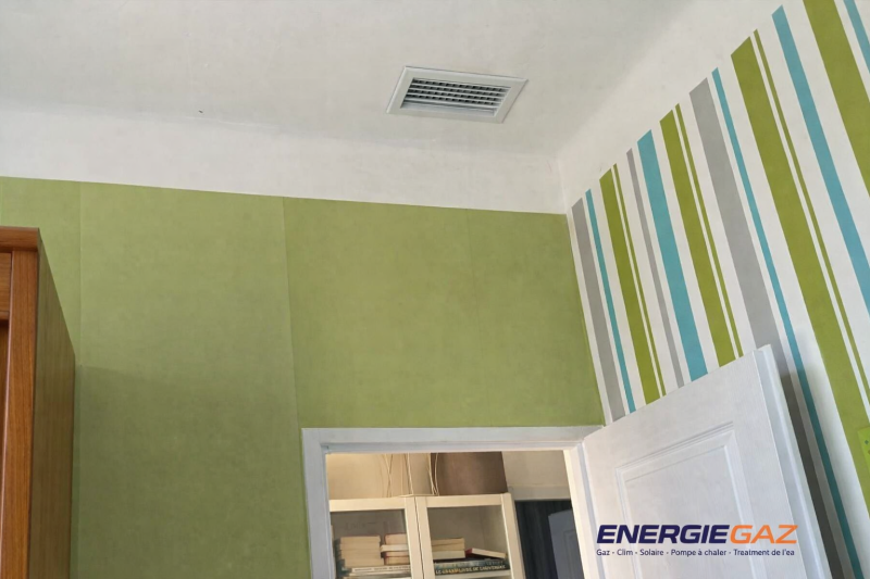 Installation silencieuse et esthétique parfaitement intégrée à l’intérieur 